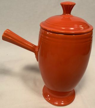 Fiesta Vintage Demitasse Stick Handled Coffee Pot w/ Lid - Radioactive Red 3