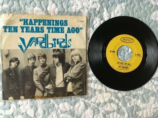 The Yardbirds 45 Rpm Ps Usa: Happenings 10 Years Time Ago:the Nazz Are Blue