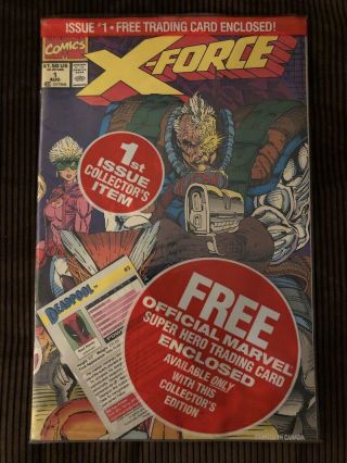 X - Force - 1 (jul 1997,  Marvel) W/ Deadpool Card