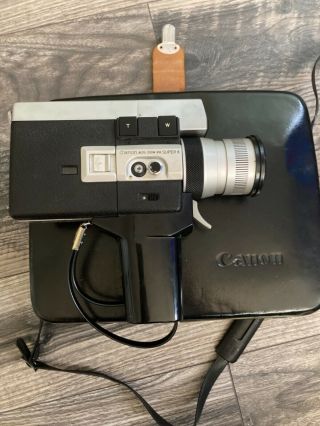 Vintage Canon 8 518 Auto Zoom 8mm Movie With Case And
