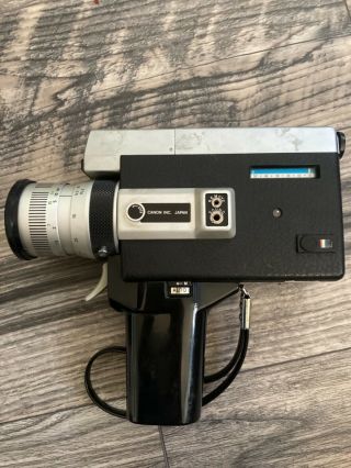 VINTAGE CANON 8 518 AUTO ZOOM 8MM MOVIE with case and 3