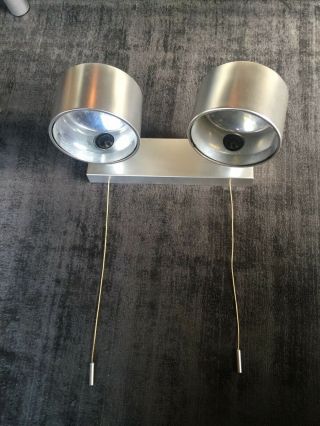 Very Rare Vintage 1970s Conelight Double Wall Light By Ronald Holmes - X 2