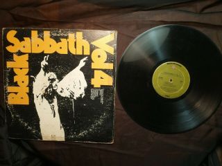 Black Sabbath " Vol 4 " 1972 Vinyl (bs2602) Vg,