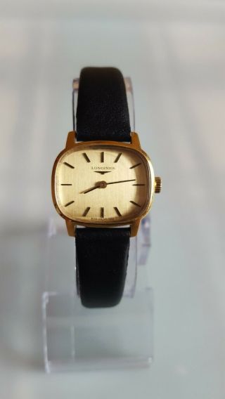 VINTAGE LONGINES 805 1152 18k GOLD PLATED HAND WINDING LADIES WATCH. 2