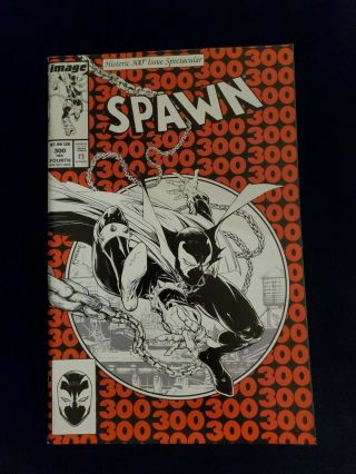 Spawn 300 Todd Mcfarlane B&w Homage Variant Spider - Man 1