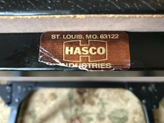Vtg Hasco Drop Leaf Rolling Typewriter Table Stand Desk Made in USA 3