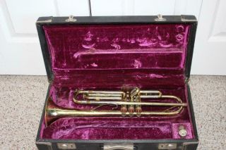 Fine Playing Vintage Reynolds " Medalist " Bb Trumpet Serial 290259 W/7c Mp/case