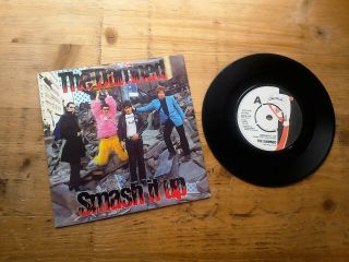 The Damned Smash It Up A3/b1 1st Press Vg 7 " Single Vinyl Record Chis116 P/s