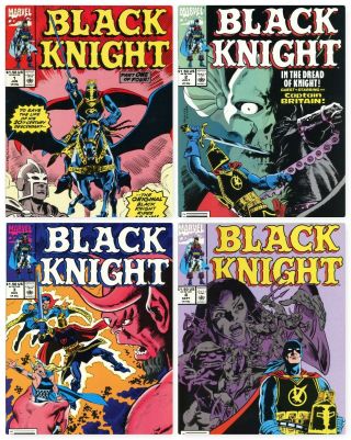 Black Knight 1 - 4 Complete Limited Series Marvel Comics 1990 Coming To The Mcu