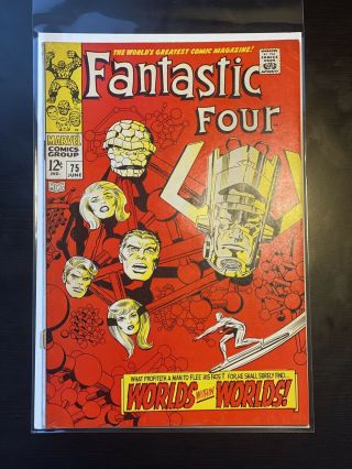 Fantastic Four 75 (jun 1968,  Marvel) Silver Surfer & Galactus