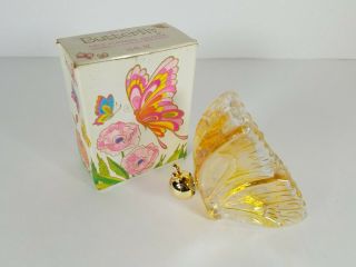 Vintage Avon Iridescent Butterfly Field Flowers Cologne 1.  5 Oz & Box Full Bottle