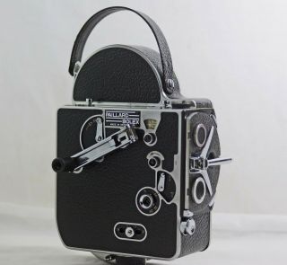 Vintage Paillard Bolex H - 8 8mm Movie Camera With Turret Cap Lock (near)