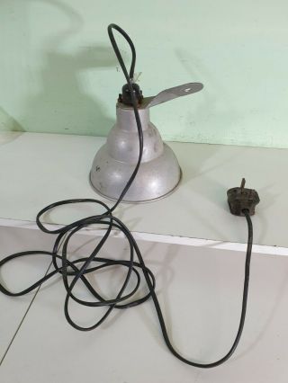 Vintage Photography Industrial Light Lamp Shade Worn Spares Repairs Unteste
