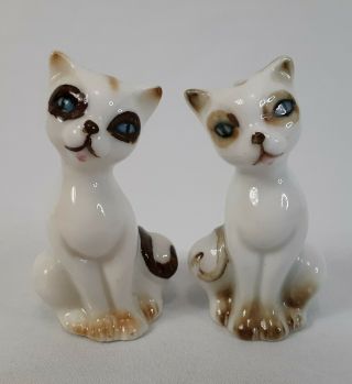 Vintage Siamese Cat Salt And Pepper Shakers House Cats Decoration