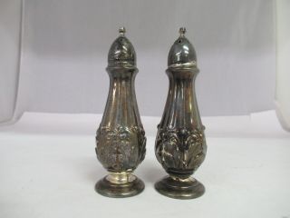 Vintage W.  B.  Mfg.  Co.  Silver Plated 52 Salt & Pepper Shakers,  718 - E
