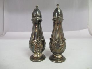 Vintage W.  B.  Mfg.  Co.  Silver Plated 52 Salt & Pepper Shakers,  718 - E 2