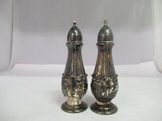 Vintage W.  B.  Mfg.  Co.  Silver Plated 52 Salt & Pepper Shakers,  718 - E 3