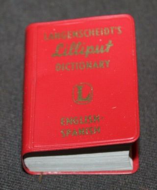 Vtg 1961 Miniature Book Langenscheidt 