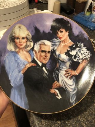 Vintage Dynasty Tv Series Collectible Plate 1985 Numbered Joan Collins