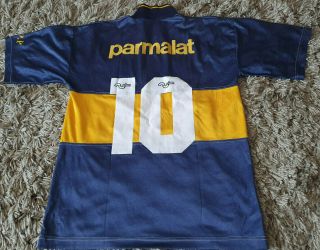 Boca Juniors Vintage 1993/1995 Olan Home Shirt 10 Maradona Argentina - Large L