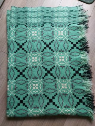 Welsh Wool Vintage Tapestry Blanket - Derw Mill