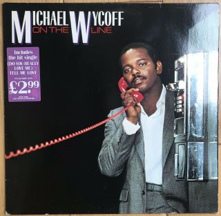 Michael Wycoff ‎– On The Line 12” Vinyl Lp Funk Soul Disco 1983 Fl14563