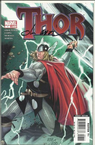 Thor Vol 3 1 Signed Olivier Coipel Dynamic Forces 238/250 Nm Unread Marvel