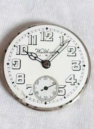 Waltham Trench Watch 15j Wristwatch Movement.  (full Order)