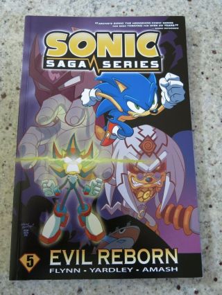 Sonic Saga Series Tpb Volume 5 Evil Reborn Very Rare Oop