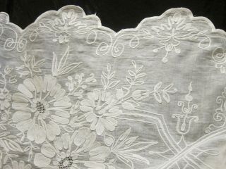 19th Century French Chateau Embroidered Curtain 2