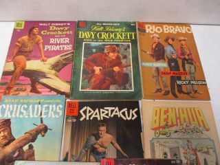 8 Dell Comics With Davey Crocket,  The Time Machine