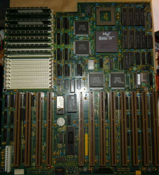 486 Motherboard Eisa Vantage 486wb Intel Dx Cpu Vintage Opti Large
