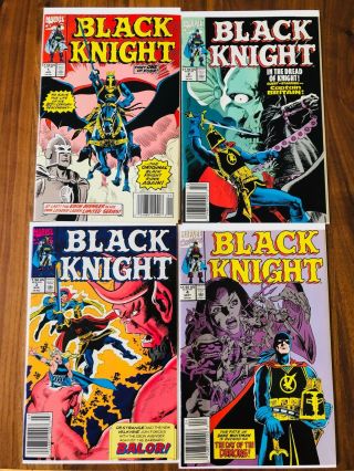 The Black Knight 1st Series Marvel Complete Set 1 To 4 1990
