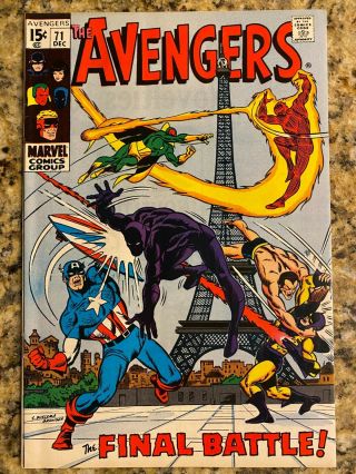 The Avengers 71 Fn,  6.  5 / 1st Invaders / Marvel Comic