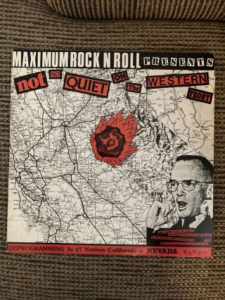 Not So Quiet On The Western Front 2lps Maximum Rock N Roll No Book