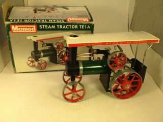 Vintage Mamod Traction Engine Steam Tractor Te1a W Box & Accessories