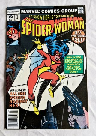 The Spider - Woman 1 Marvel 1978 Costume Origin Debut