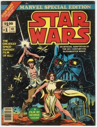 Star Wars Treasury Edition 1 Vf 8.  0 Marvel 1977 C