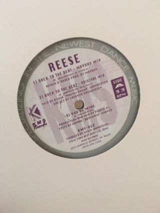 Reese Rock To The Beat Vinyl Single 12” Kms Label