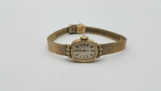 Vintage Movado Watch W/ Diamonds,  14k Case For Parts/repair Mm943
