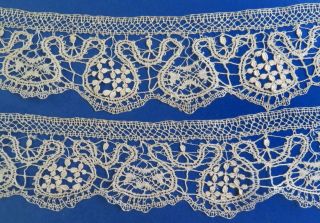 A 157 1/2 " (400 Cm) Length Of Antique Maltese Silk Lace - 2 5/8 " (6.  75cm)
