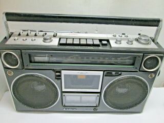 Vintage Sanyo M9994 Cassette Radio Boombox Ghetto Blaster Recorder Player