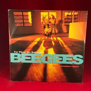 Bee Gees For Whom The Bell Tolls 1993 Uk 12 " Vinyl Single