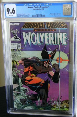 Marvel Comics Presents 1 Wolverine 1988 Cgc Nm,  9.  6 White Pages 3756447008