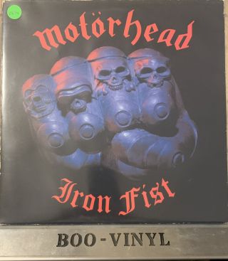 Motorhead Iron Fist Vinyl Lp 1982 Brna 539 A2 - B1 Ex / Vg Con