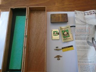 Vintage Puma Knife Wood Box 6398 With Papers