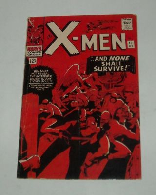 1966 Marvel Comics X Men 17 Silver Age Magneto Stan Lee Jack Kirby Below Guide