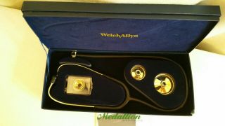 Rare Vintage Welch Allyn Medallion Stethoscope 5079 - 340 In Presentation Box