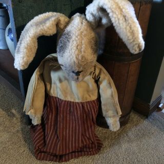 Primitive Handmade Easter Bunny Rabbit Doll