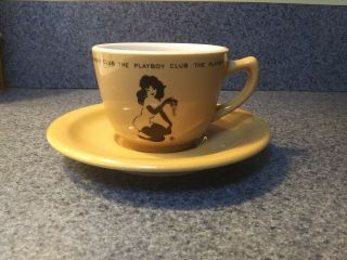 Rare Sterling China The Playboy Club Coffee Cup And Saucer